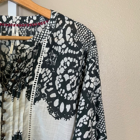 Anthropologie Puff-Sleeve Peasant Blouse - Picture 11 of 16